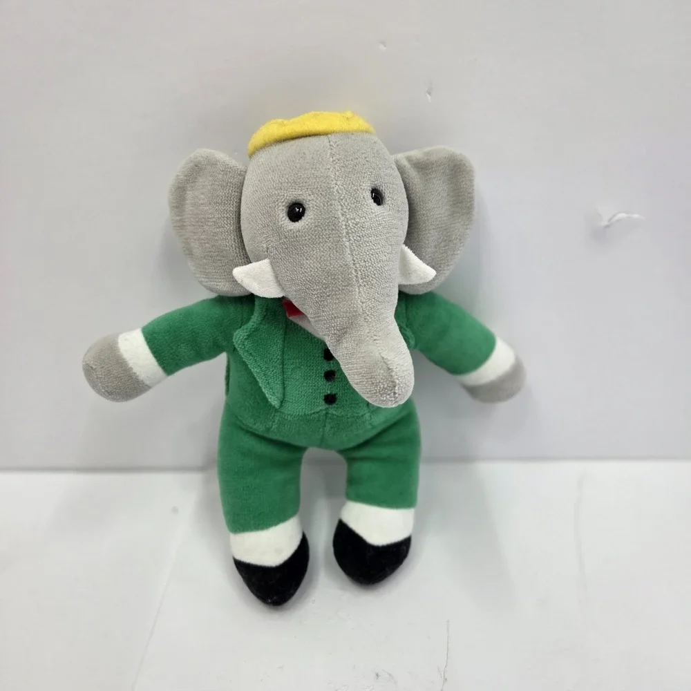 Vintage 1997 Babar The Elephant Plush Ajena Nounours Green Suit 12